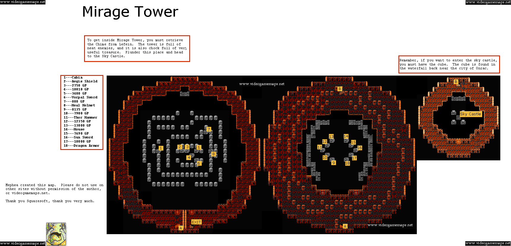 Ff1 Mirage Tower Map Vgm: Maps And Strategies!